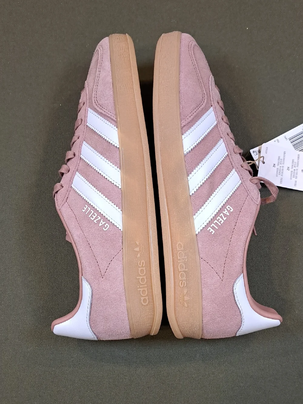 Adidas Gazell Indoor Sneaker - Color: Clay / White - Size: Women 9.5